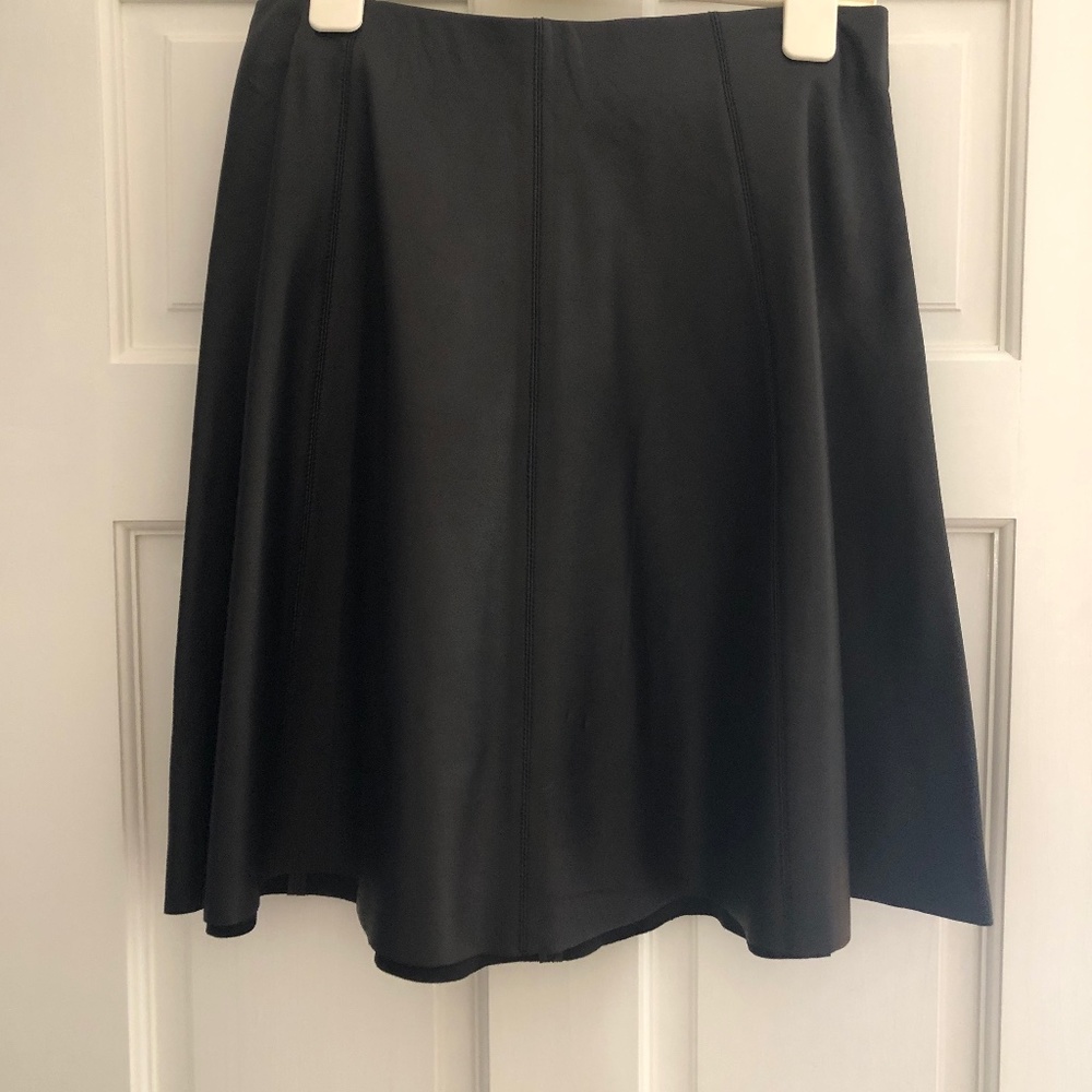 Saks Fifth Avenue 100% leather skirt